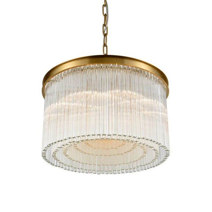 Zeev Lighting CD10326-15-AGB 15 Light Chandelier, Aged Brass