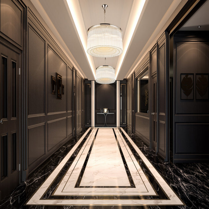 Zeev Lighting CD10326-15-AGB 15 Light Chandelier, Aged Brass