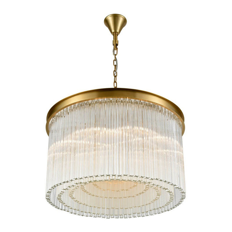 Zeev Lighting CD10326-15-AGB 15 Light Chandelier, Aged Brass