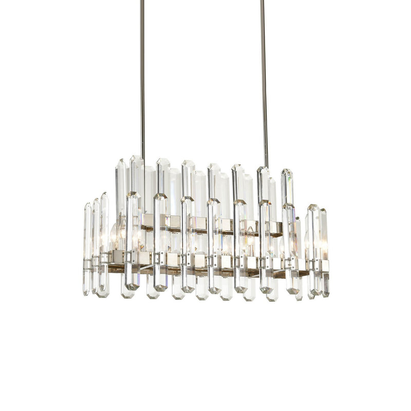 Zeev Lighting CD10335-10-PN Ten Light Chandelier, Polished Nickel