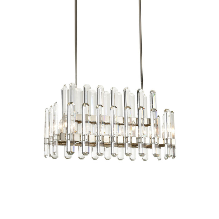 Zeev Lighting CD10335-10-PN Ten Light Chandelier, Polished Nickel
