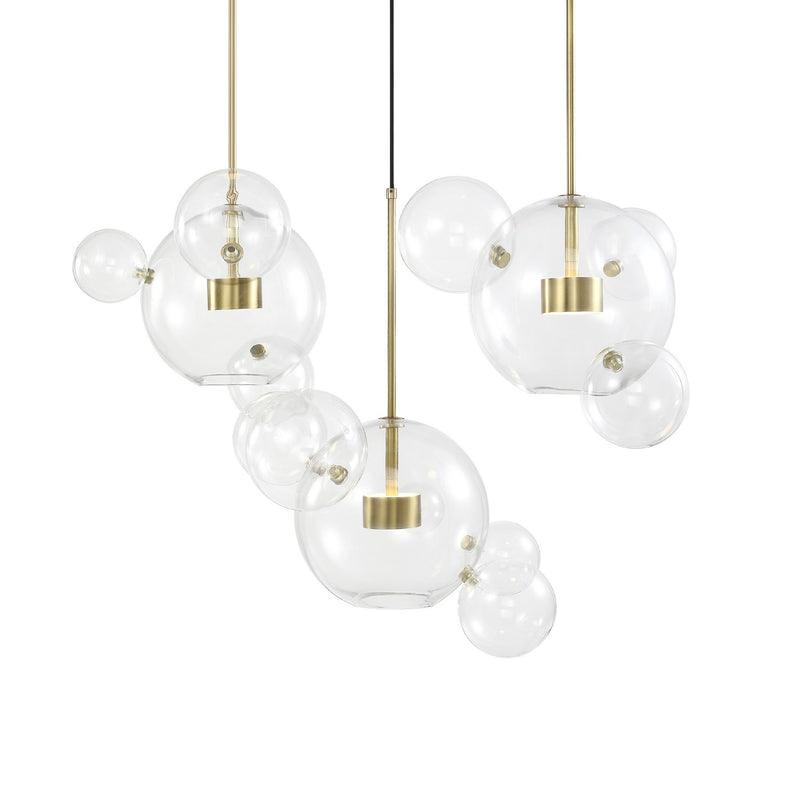 Zeev Lighting CD10378-6-AGB LED Chandelier, Aged Brass