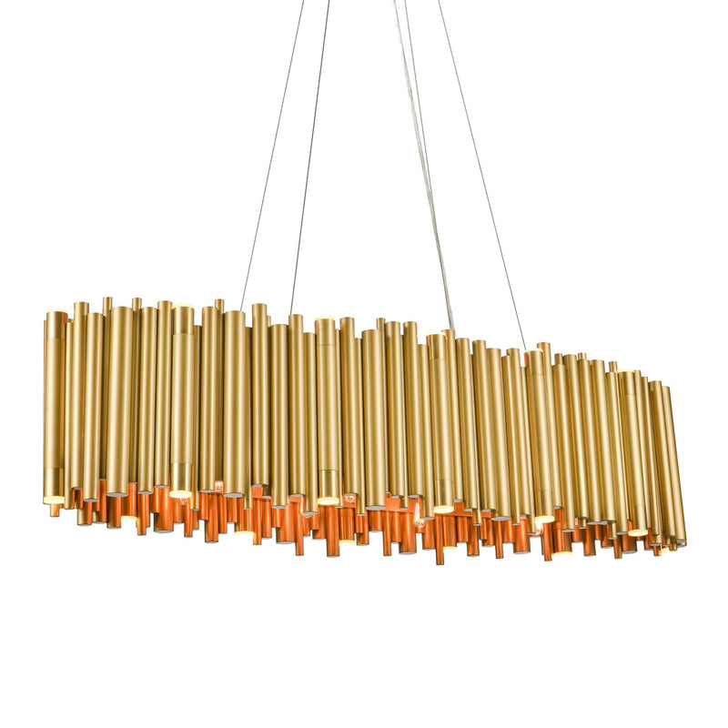 Zeev Lighting CD10392-24+16-AGB 56 Light Chandelier, Aged Brass