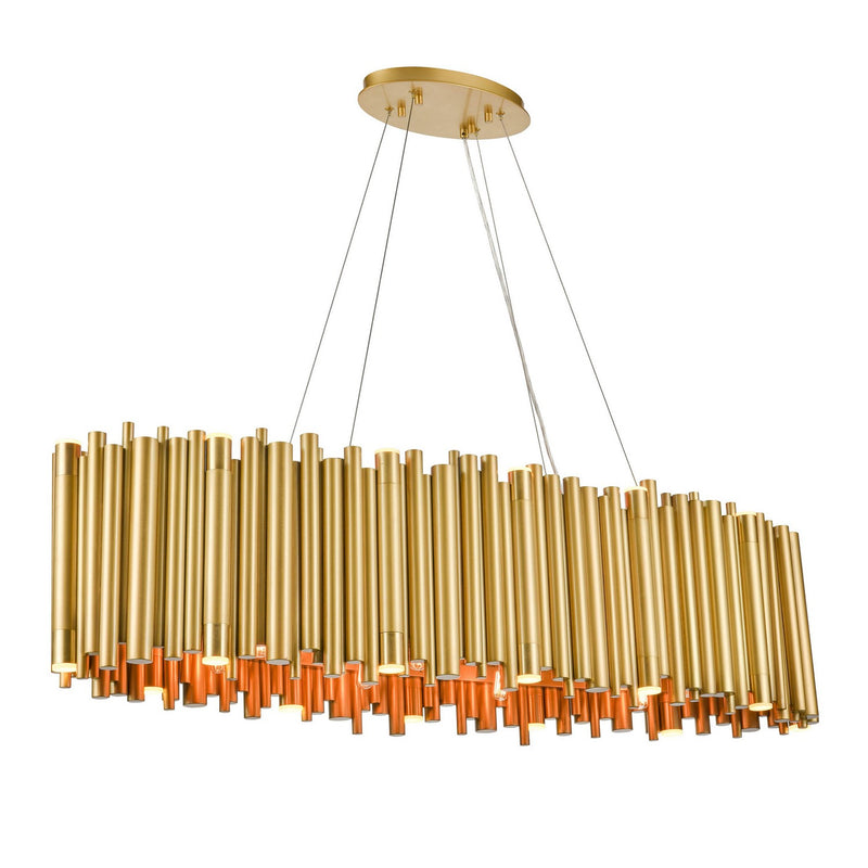 Zeev Lighting CD10392-24+16-AGB 56 Light Chandelier, Aged Brass