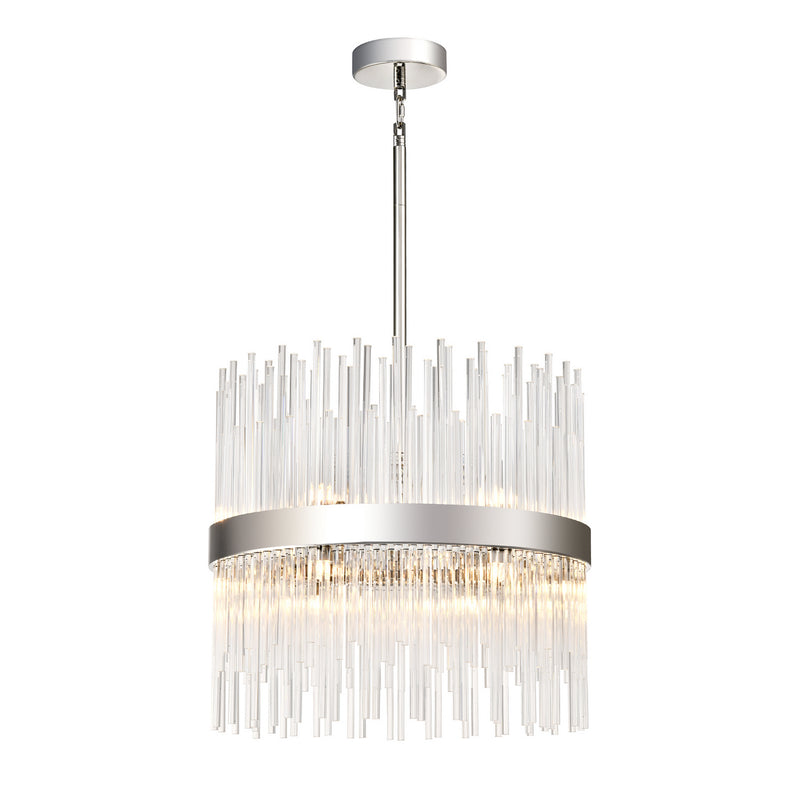 Zeev Lighting CD10405-12-PN 12 Light Chandelier, Polished Nickel