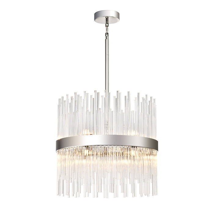 Zeev Lighting CD10405-12-PN 12 Light Chandelier, Polished Nickel