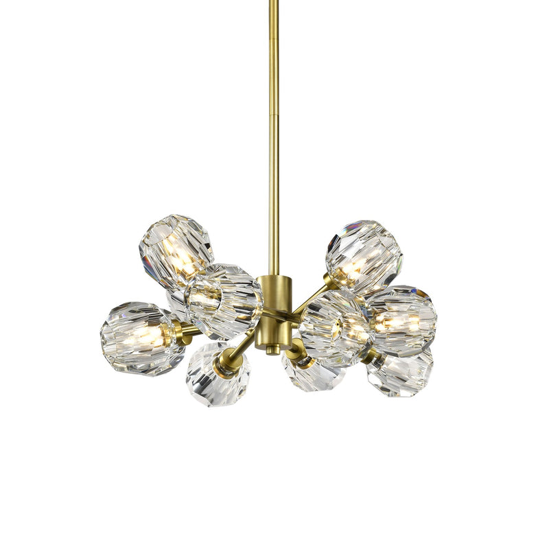 Zeev Lighting CD10506-12-AGB 12 Light Chandelier, Aged Brass