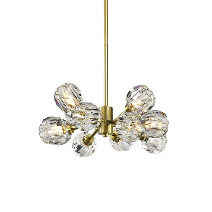 Zeev Lighting CD10506-12-AGB 12 Light Chandelier, Aged Brass