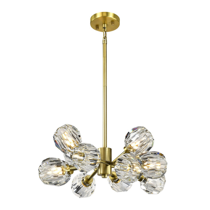Zeev Lighting CD10506-12-AGB 12 Light Chandelier, Aged Brass