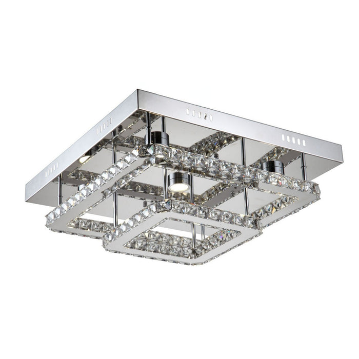 Zeev Lighting FM60021-LED-CH-D LED Flush Mount, Chrome