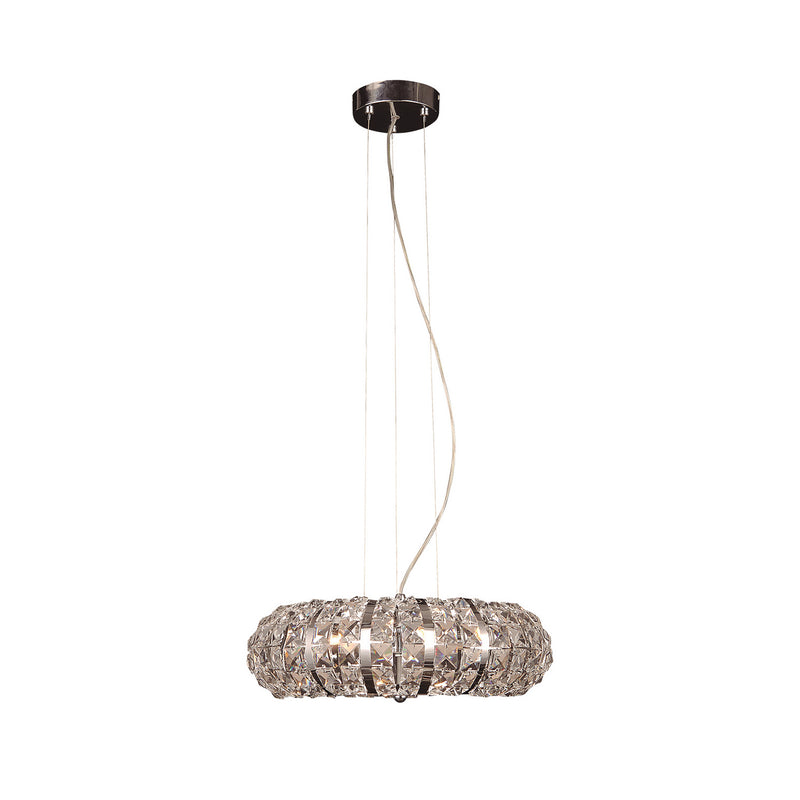 Zeev Lighting P30021-6-CH Six Light Pendant, Chrome