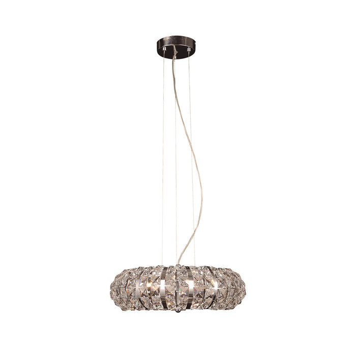 Zeev Lighting P30021-6-CH Six Light Pendant, Chrome
