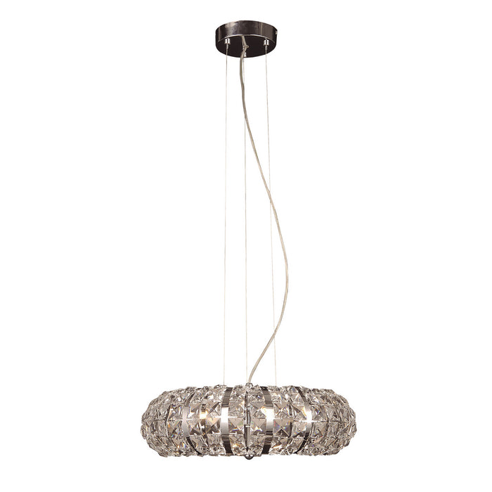 Zeev Lighting P30022-8-CH Eight Light Pendant, Chrome