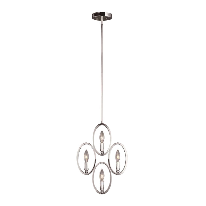 Zeev Lighting P30028-4-CH Four Light Pendant, Chrom