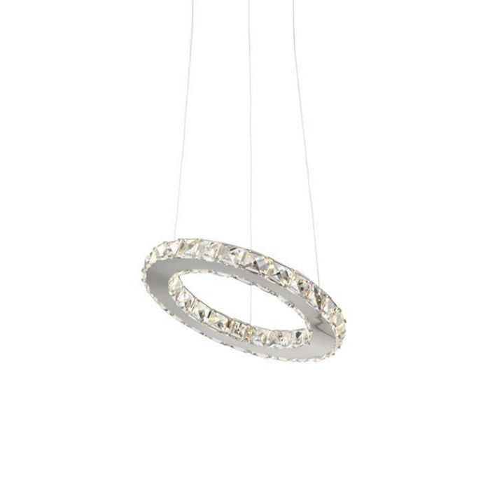 Zeev Lighting P30029-LED-CH-D LED Pendant, Chrome
