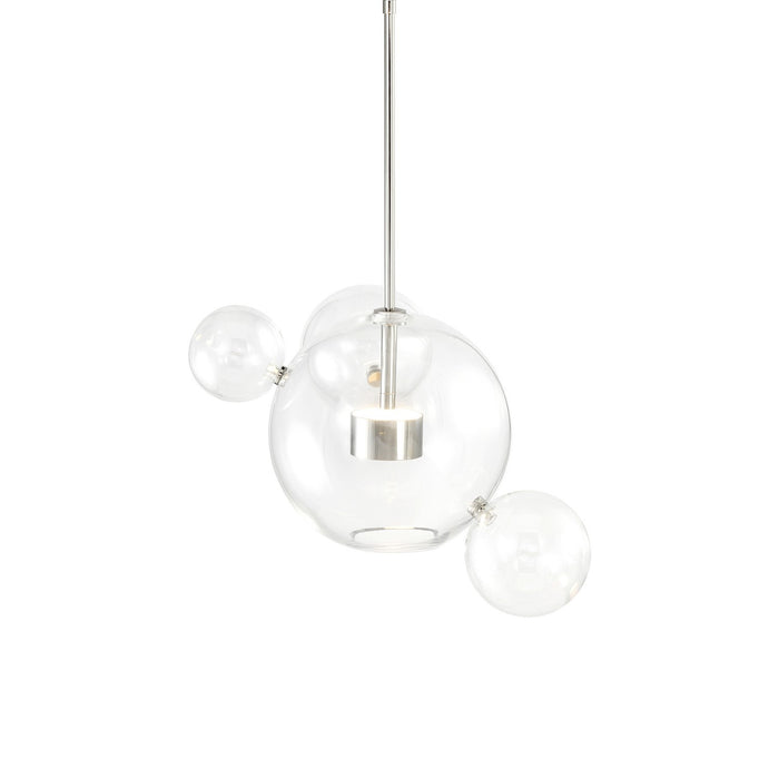 Zeev Lighting P30104-2-PN LED Pendant, Polished Nickel