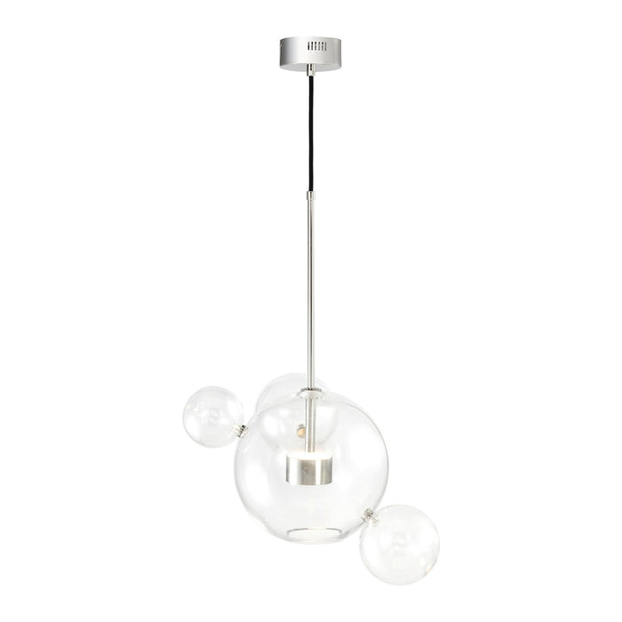 Zeev Lighting P30104-2-PN LED Pendant, Polished Nickel