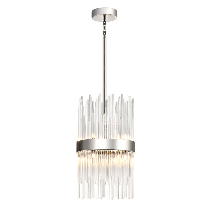 Zeev Lighting P30106-8-PN Eight Light Pendant, Polished Nickel