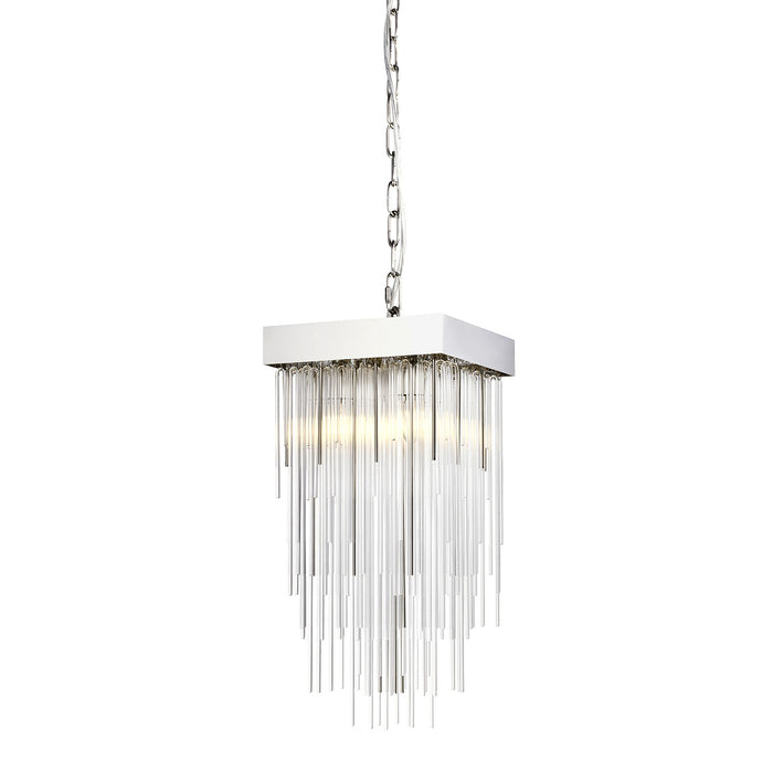 Zeev Lighting P30108-4-PN Four Light Pendant, Polished Nickel