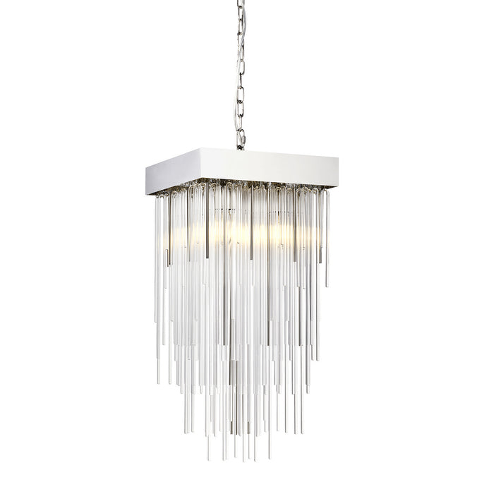 Zeev Lighting P30108-4-PN Four Light Pendant, Polished Nickel