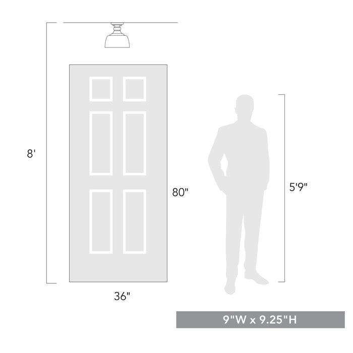 Golden 0316-FM RBZ One Light Flush Mount, Rubbed Bronze