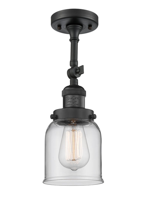 Innovations 201F-BK-G52-LED LED Semi-Flush Mount, Matte Black