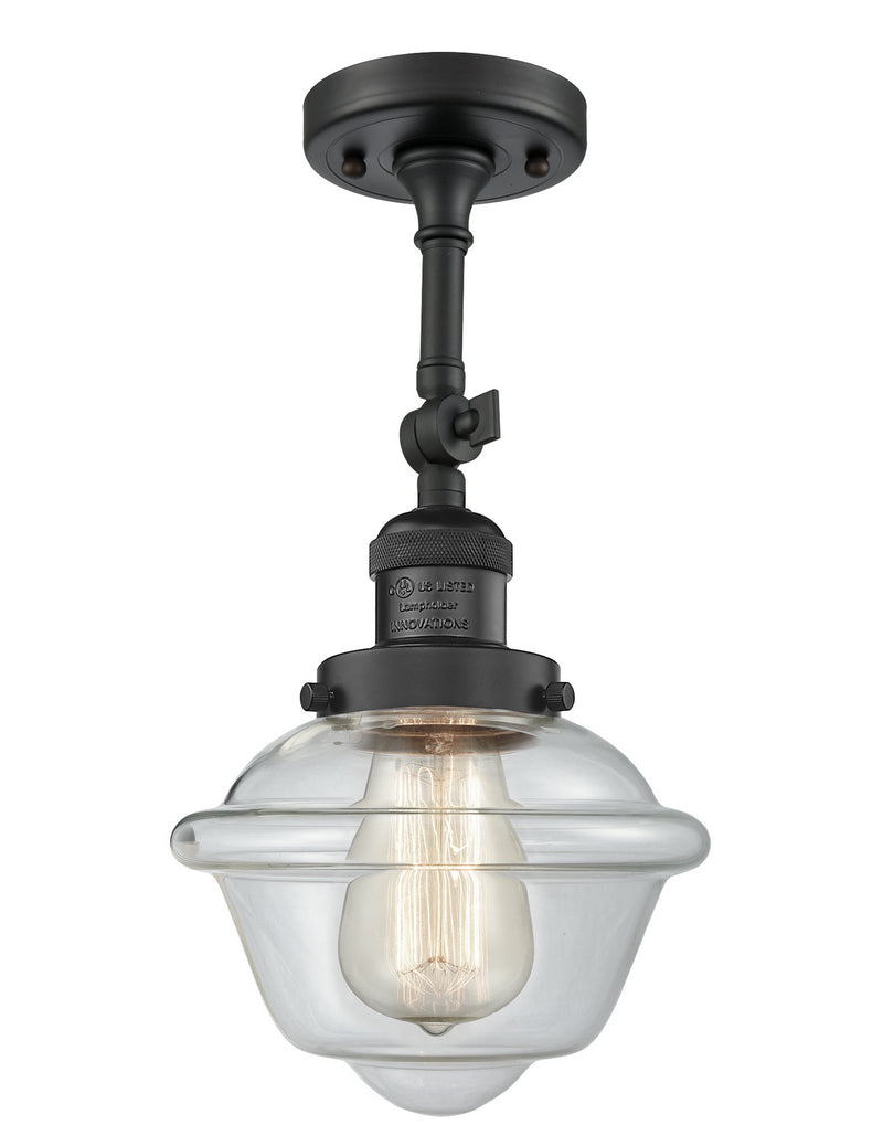 Innovations 201F-BK-G532-LED LED Semi-Flush Mount, Matte Black