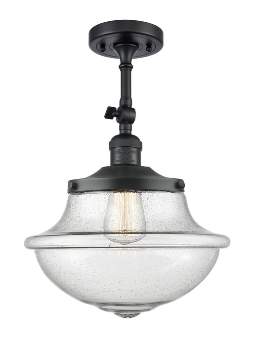 Innovations 201F-BK-G544-LED LED Semi-Flush Mount, Matte Black