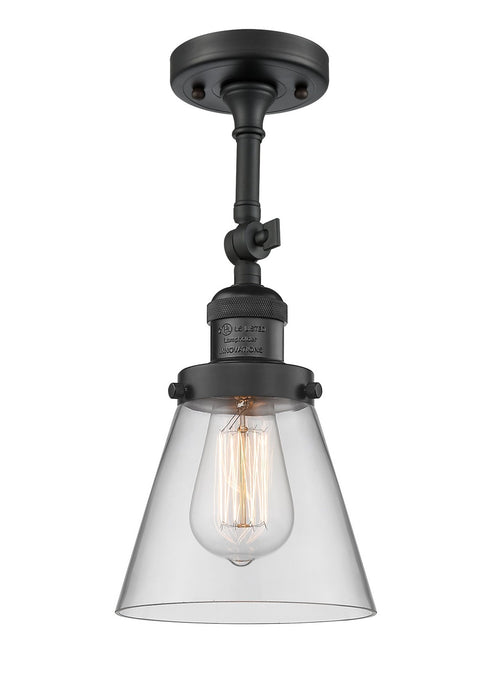 Innovations 201F-BK-G62-LED LED Semi-Flush Mount, Matte Black