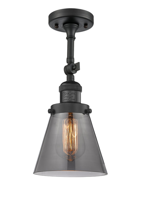 Innovations 201F-BK-G63-LED LED Semi-Flush Mount, Matte Black