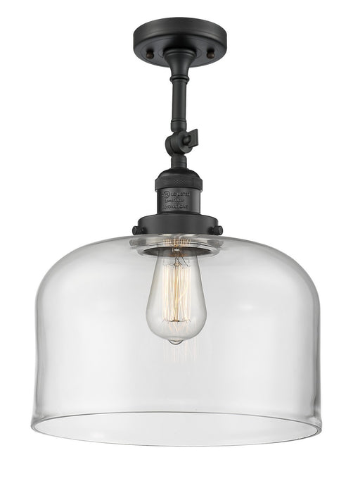 Innovations 201F-BK-G72-L-LED LED Semi-Flush Mount, Matte Black