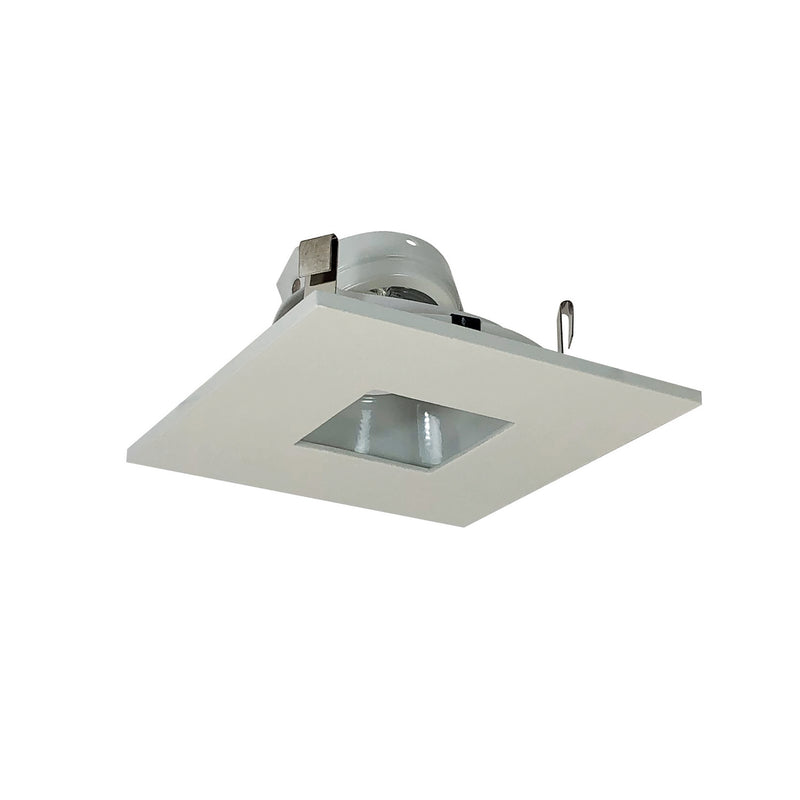 Nora Lighting NL-4855WW 4"Sq W/2"Sq Hole,Adj,Wh Ref, White