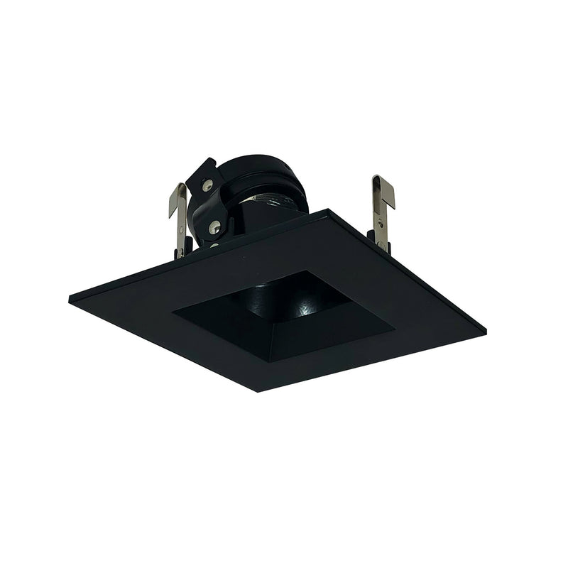 Nora Lighting NL-4857BB 4"Sqtrm Regress,Adj,Ref, Black