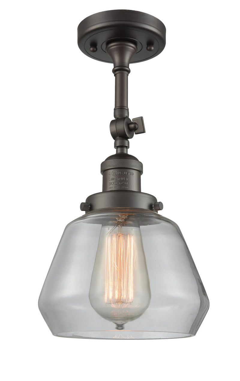 Innovations 201F-OB-G172-LED LED Semi-Flush Mount, Oil Rubbed Bronze