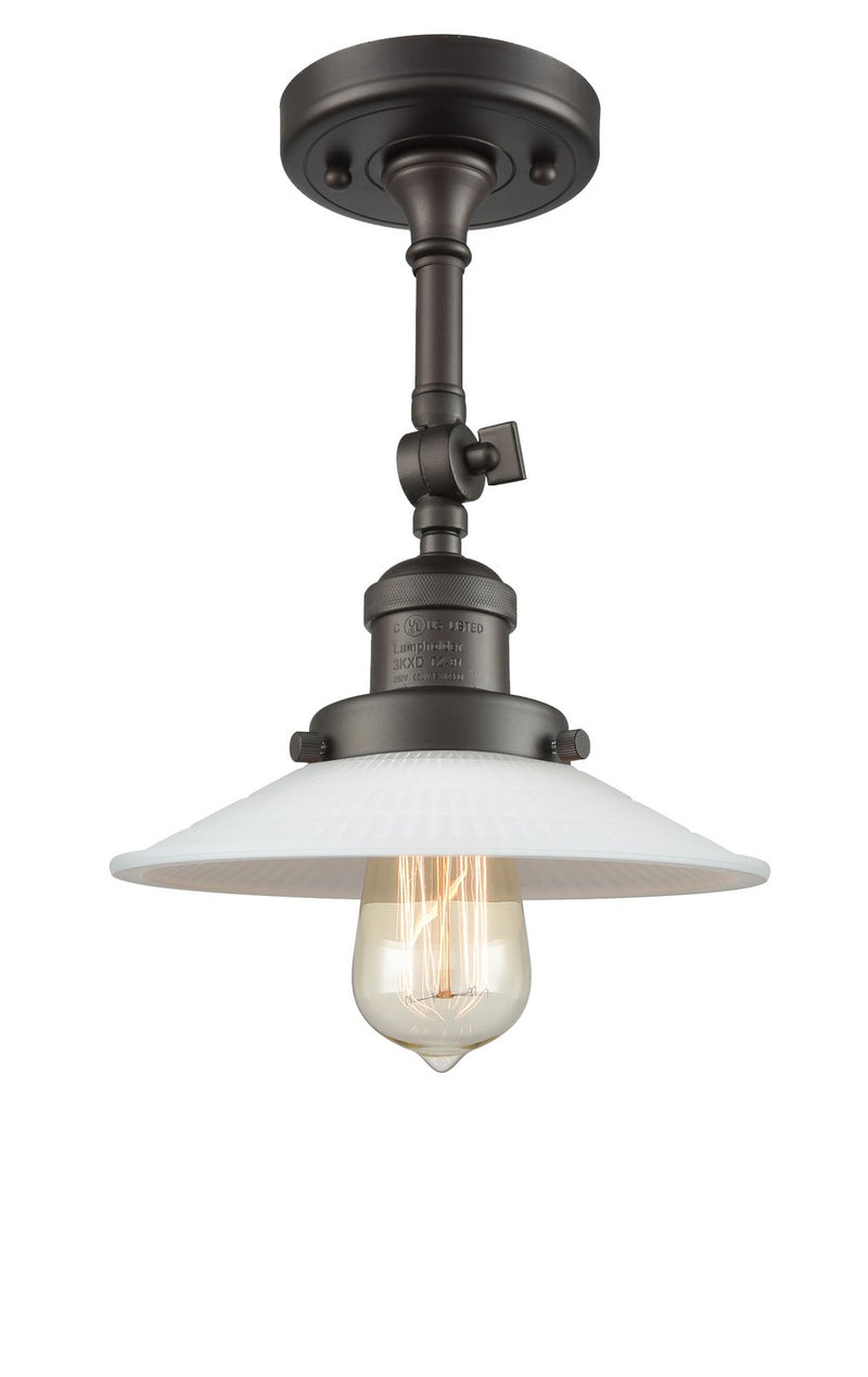 Innovations 201F-OB-G1-LED LED Semi-Flush Mount, Oil Rubbed Bronze