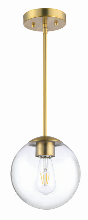 Minka-Lavery 2790-695 One Light Mini Pendant, Soft Brass