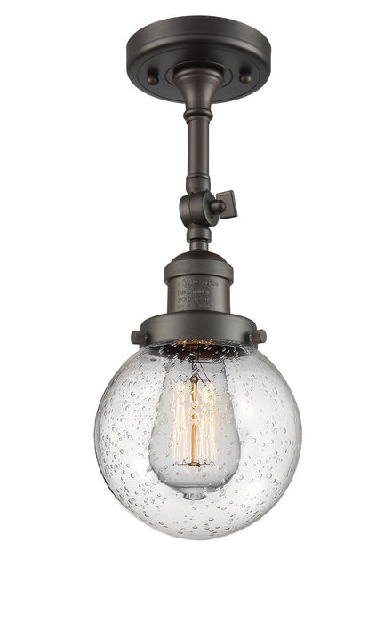 Innovations 201F-OB-G204-6-LED LED Semi-Flush Mount, Oil Rubbed Bronze