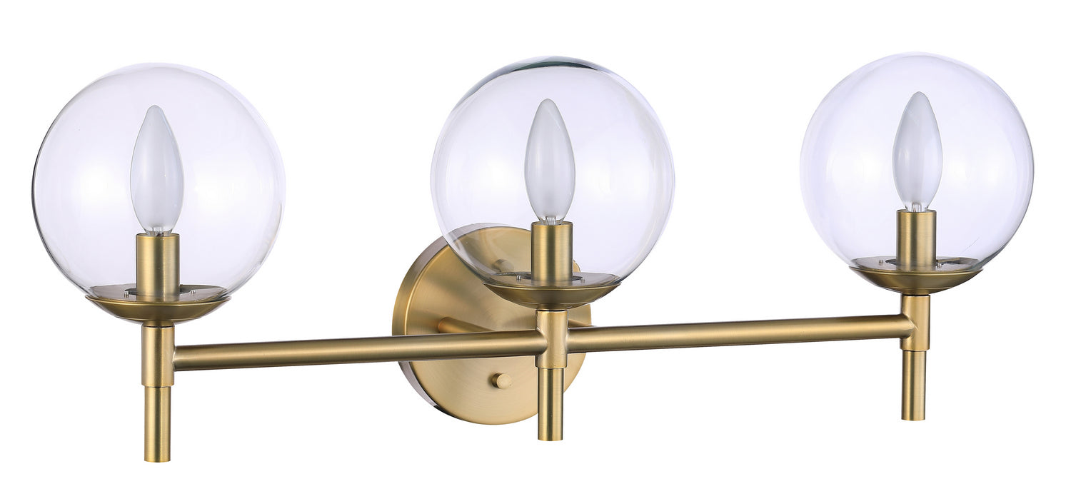 Minka-Lavery 2793-695 Three Light Bath, Soft Brass