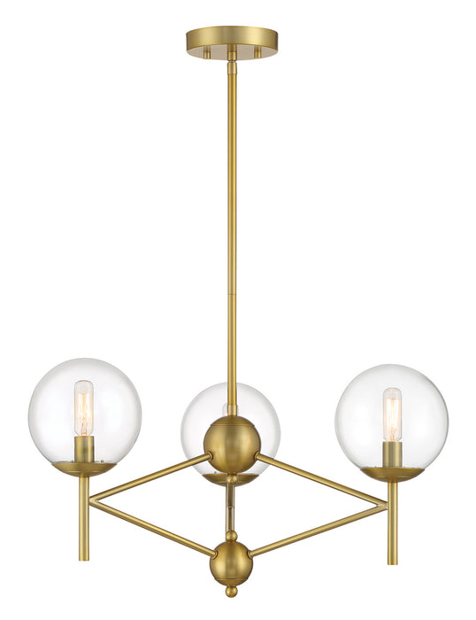 Minka-Lavery 2796-695 Three Light Pendant, Soft Brass