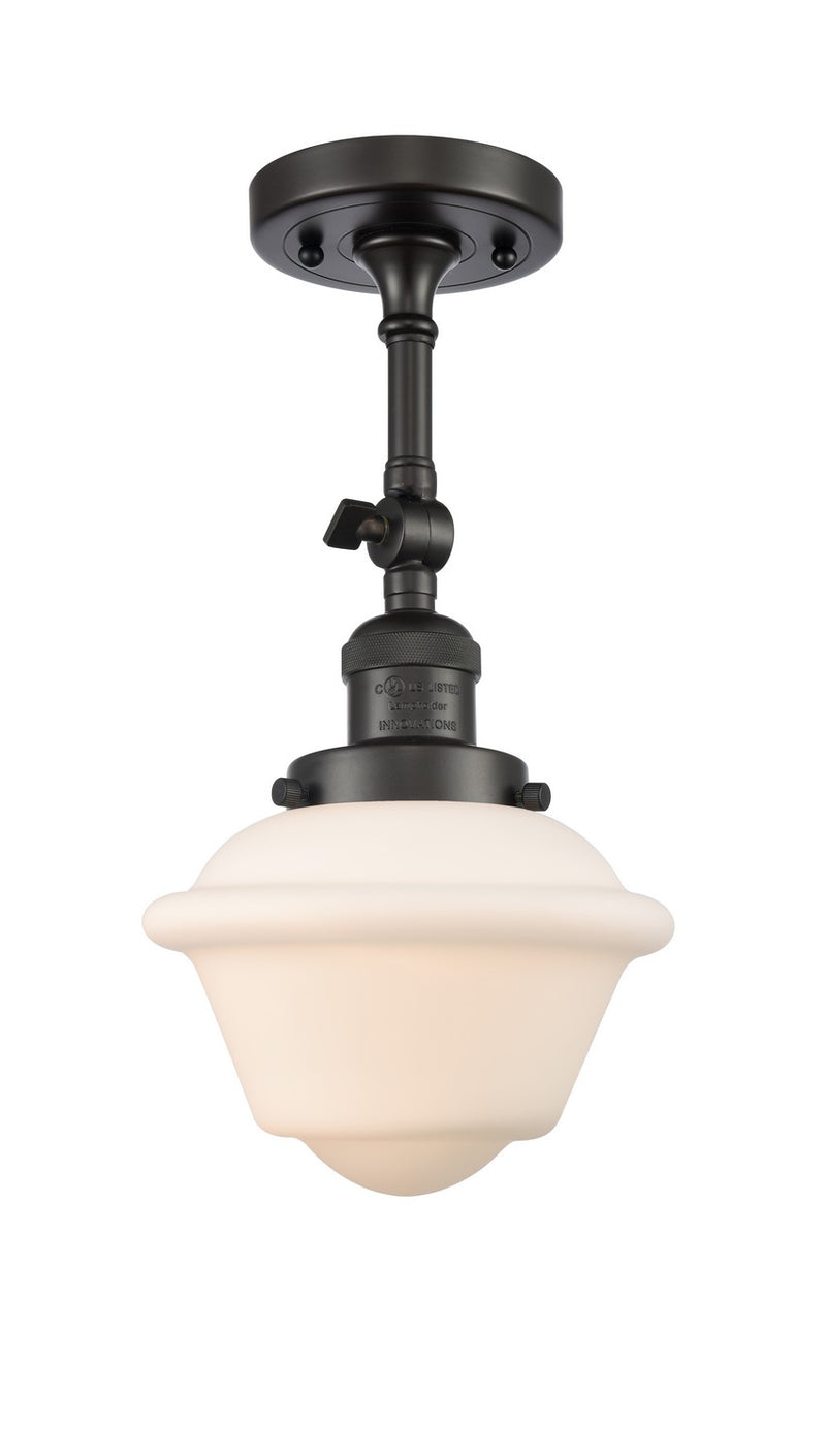 Innovations 201F-OB-G531-LED LED Semi-Flush Mount, Oil Rubbed Bronze