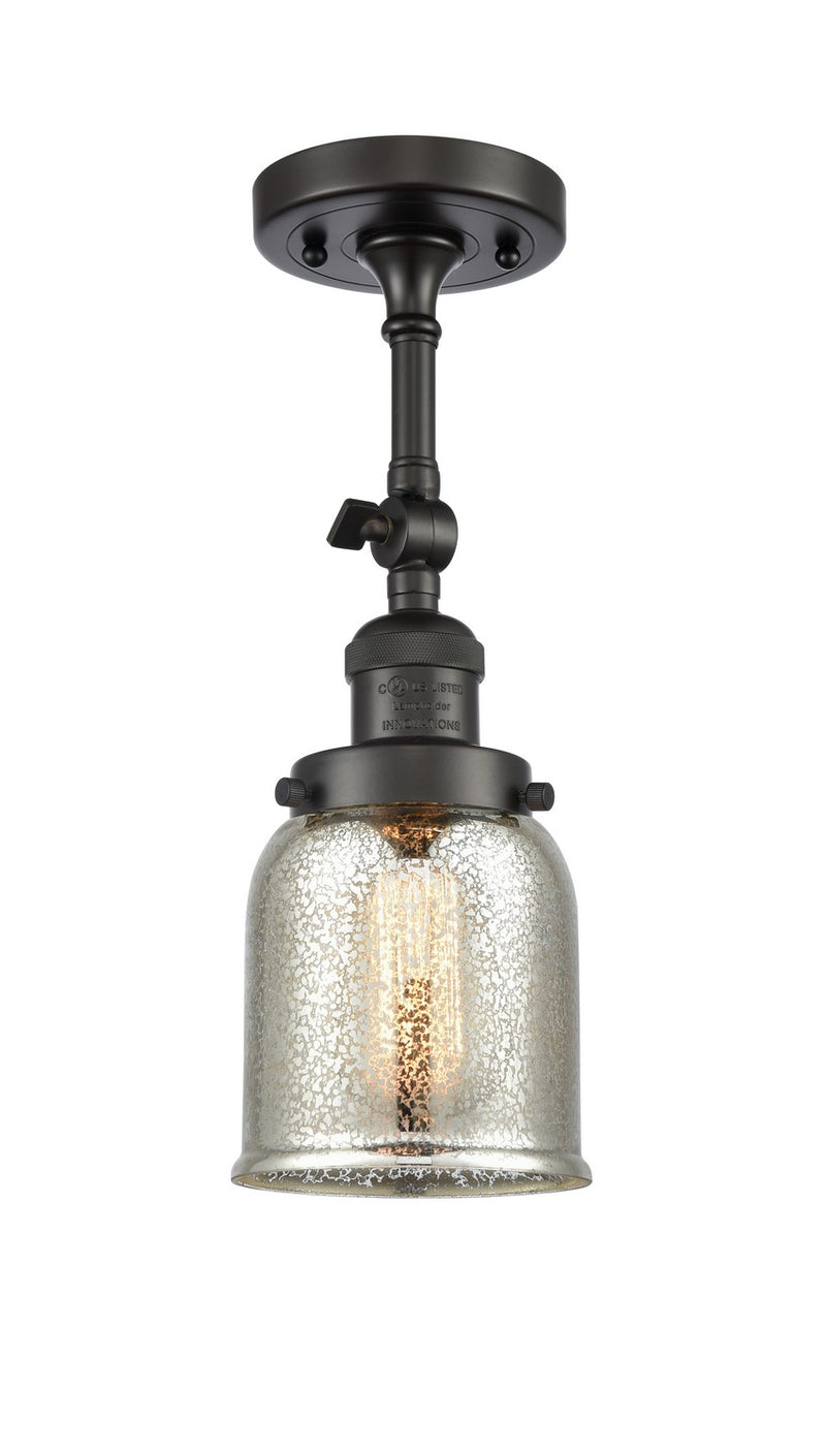 Innovations 201F-OB-G58-LED LED Semi-Flush Mount, Oil Rubbed Bronze