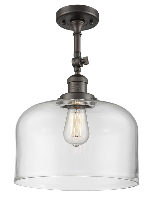 Innovations 201F-OB-G72-L-LED LED Semi-Flush Mount, Oil Rubbed Bronze
