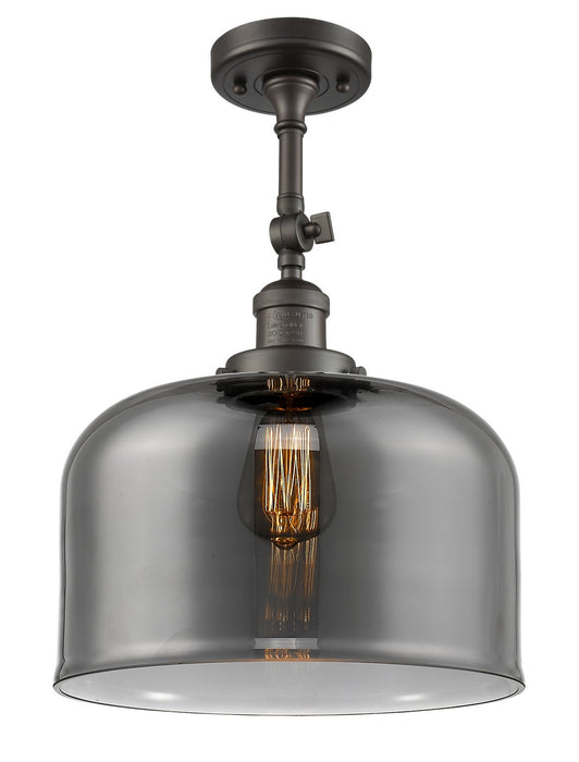 Innovations 201F-OB-G73-L One Light Semi-Flush Mount, Oil Rubbed Bronze