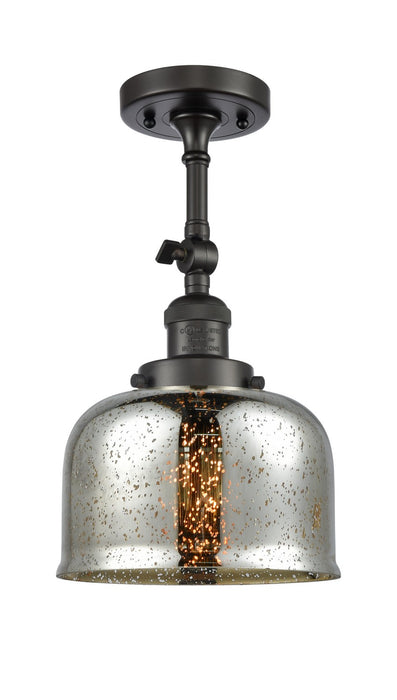 Innovations 201F-OB-G78 One Light Semi-Flush Mount, Oil Rubbed Bronze