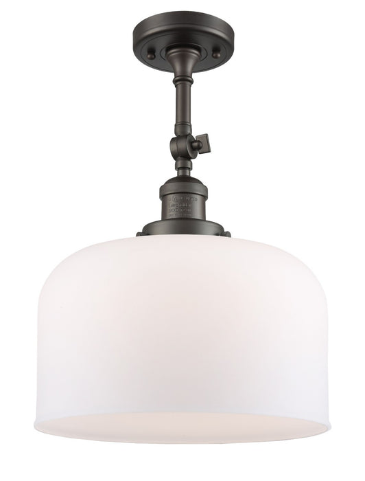Innovations 201F-OB-G71-L-LED LED Semi-Flush Mount, Oil Rubbed Bronze