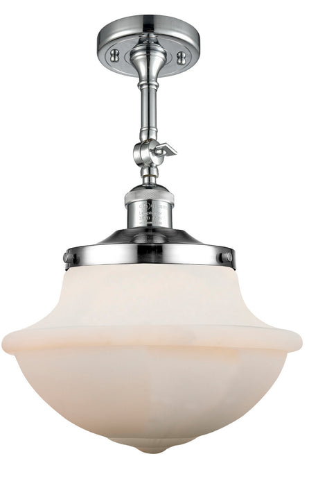Innovations 201F-PC-G541 One Light Semi-Flush Mount, Polished Chrome