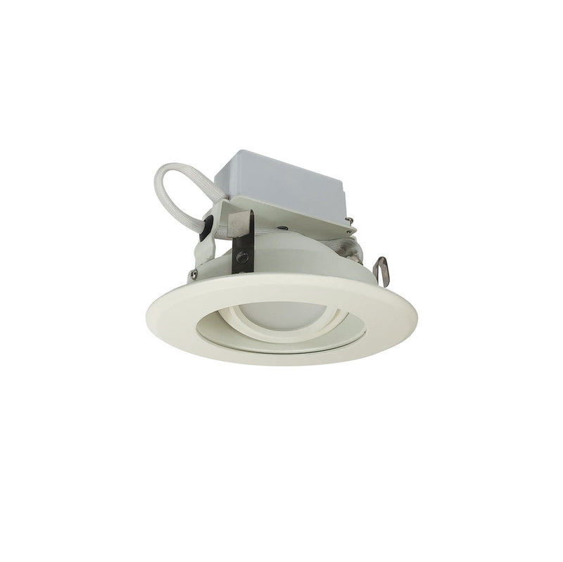Nora Lighting NLCBC-46940XMPW 4"Adjustable, Matte Powder White