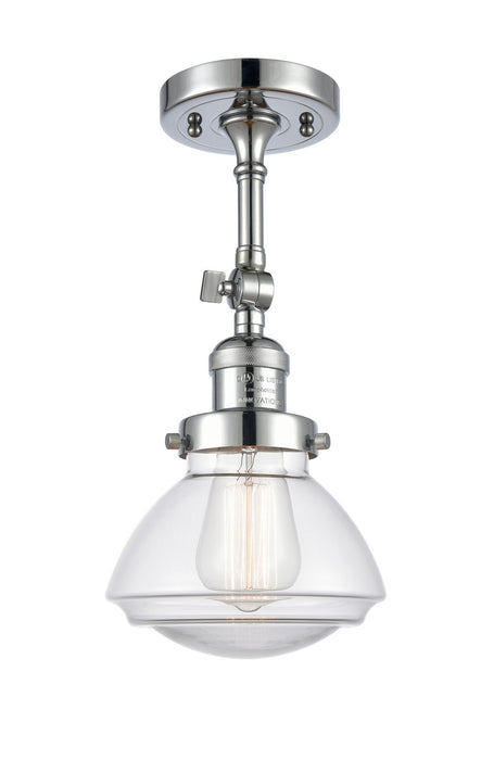 Innovations 201F-PC-G322-LED LED Semi-Flush Mount, Polished Chrome