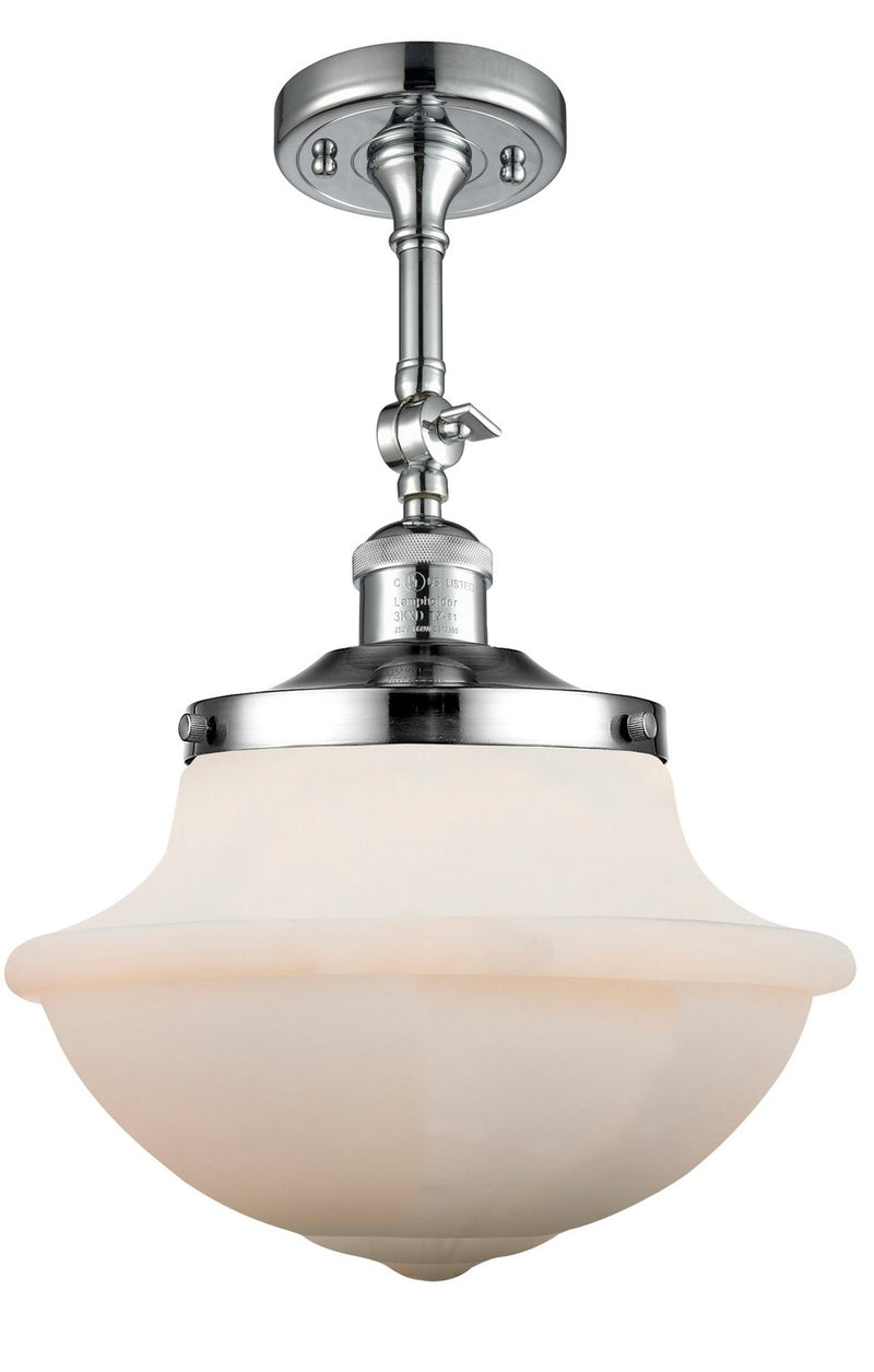 Innovations 201F-PC-G541-LED LED Semi-Flush Mount, Polished Chrome