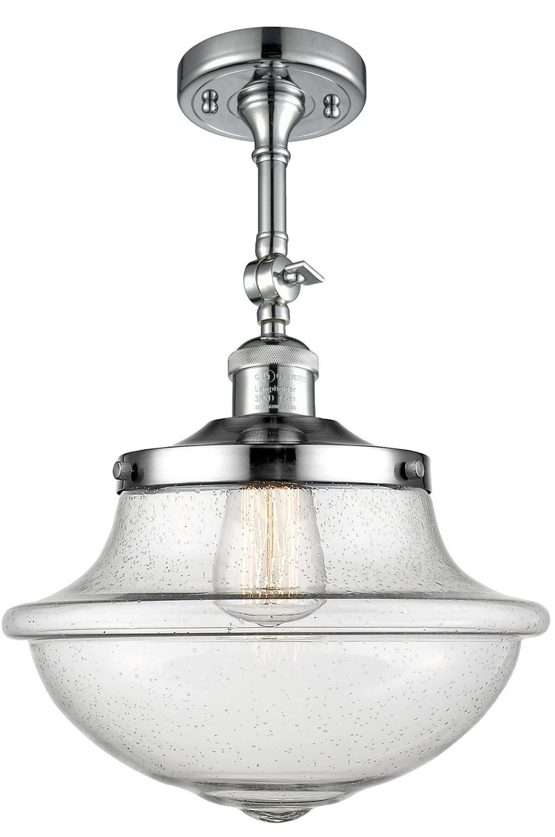Innovations 201F-PC-G544-LED LED Semi-Flush Mount, Polished Chrome